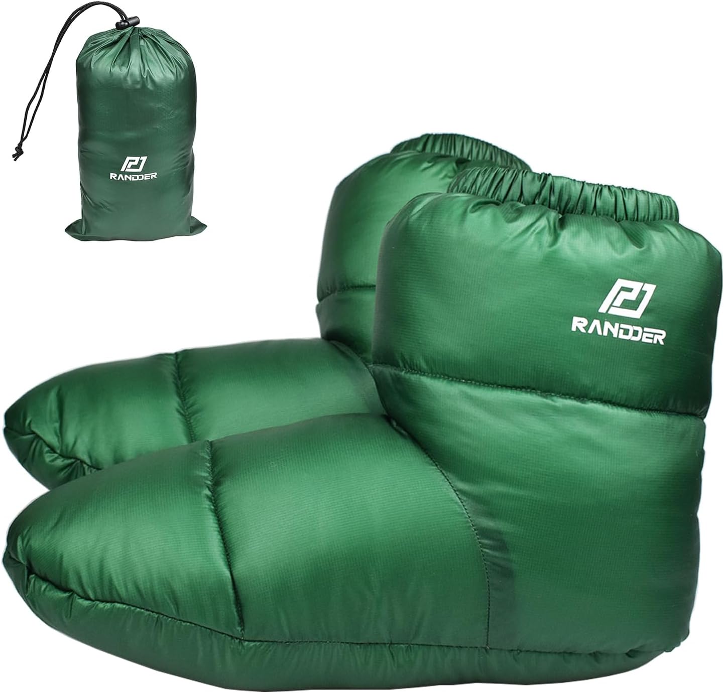 Down Booties Warm Socks 10D Nylon Ultralight Sleeping Sock for Camp, Backpacking, Camping Sleeping Bag Tent Down Slippers Foot Warmer (R02)