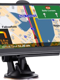 GPS Navigation for Car, Latest 2025 Map,7 inch Touch Screen Real Voice Spoken Turn-by-Turn Direction Reminding Navigation System for Cars, Vehicle GPS Satellite Navigator with(Free Lifetime Updates)