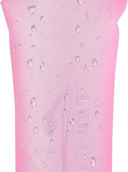 Running Vest Soft Flask, BPA-Free 500ml Collapsible Water Bottle for Hydration Backpack, Folding Running Water Bottle for Running Hiking Cycling Climbing (Pink, 500 ML)